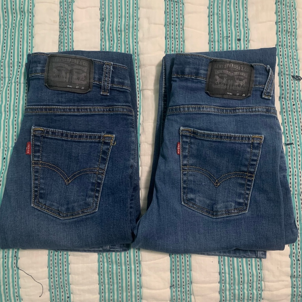 Bundle and of three pairs of Levi’s 511 performance slim fit jeans - Picture 2 of 15